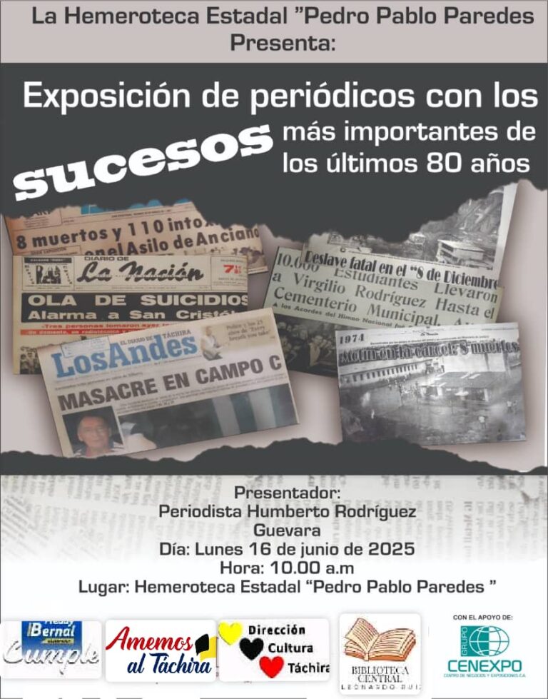 Exponen crónicas de sucesos en la Hemeroteca del estado