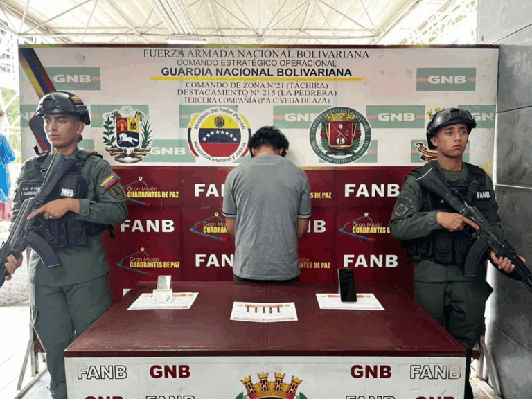 Detienen a presunto integrante del Tren de Aragua en Vega de Aza