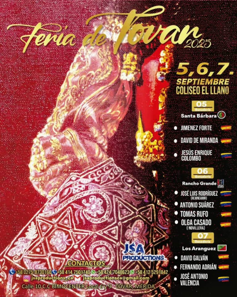 Nuevas caras y sangre brava para Tovar en su Feria 2025