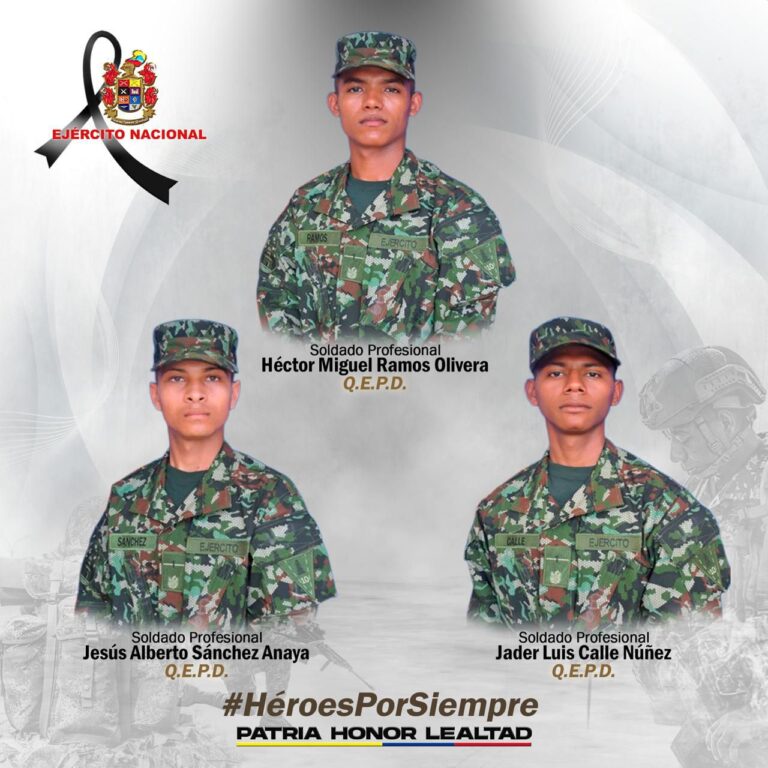 Tres militares muertos en ataque con drones en Norte de Santander