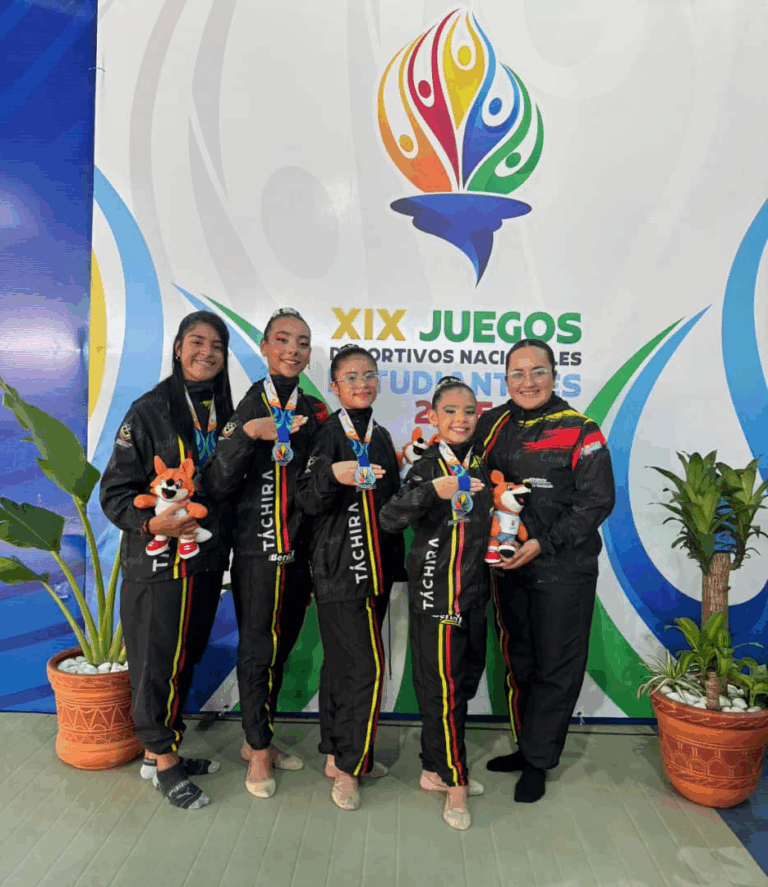 Táchira ganó medalla de plata en gimnasia rítmica en los Juegos Nacionales Estudiantiles 2025