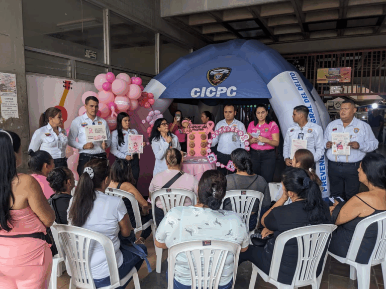 Cicpc San Antonio se une a las jornadas de prevención en el mes rosa