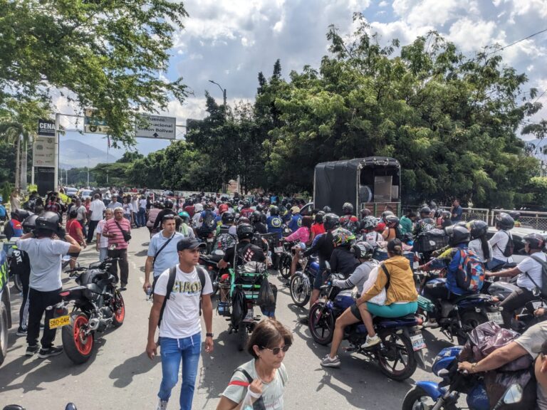 Así lució La Parada por jornada de protesta en el tramo binacional