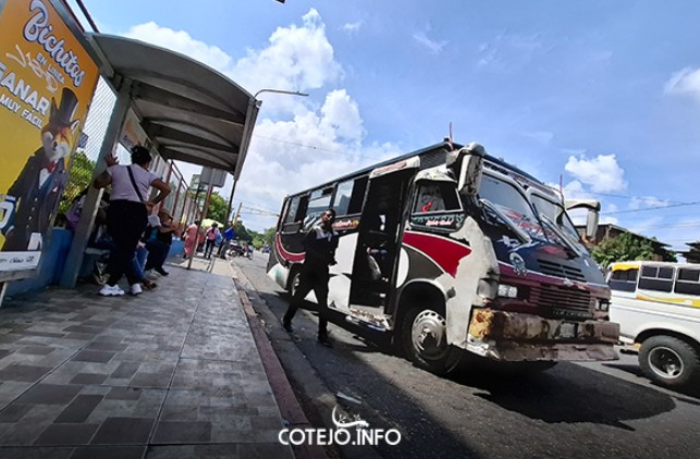 Unidades de transporte en Lara.
