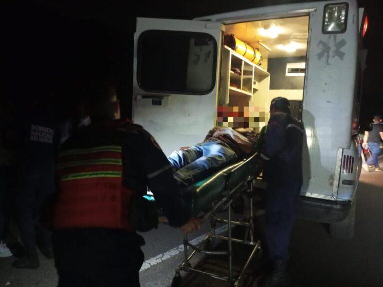 Accidente de tránsito en la autopista La Fría deja tres personas lesionadas entre ellos un menor de edad