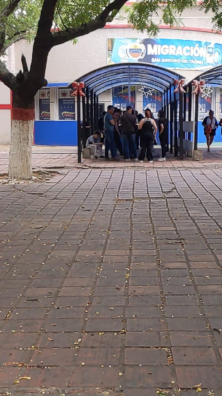 Así luce el punto de sellado de San Antonio este 9Dic