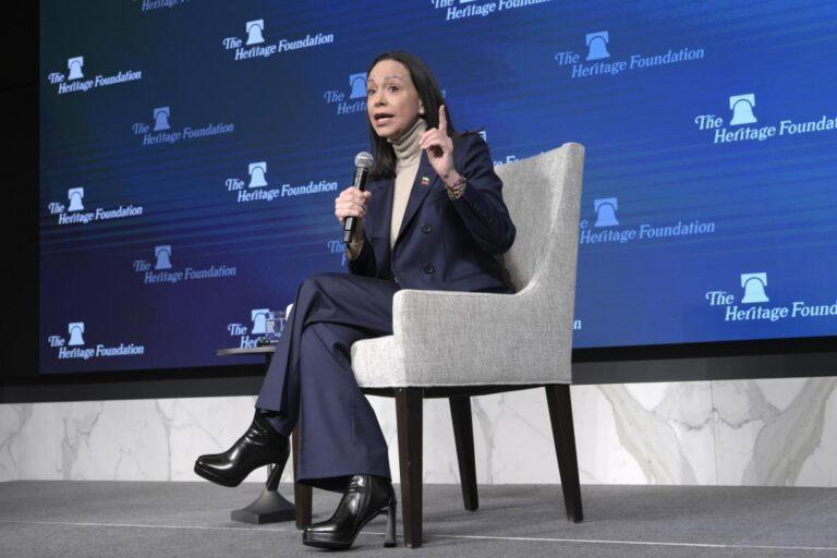 María Corina Machado: Delcy Rodríguez está “cumpliendo órdenes” de Trump