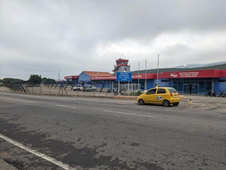 Suspendidos los vuelos en el aeropuerto de la frontera
