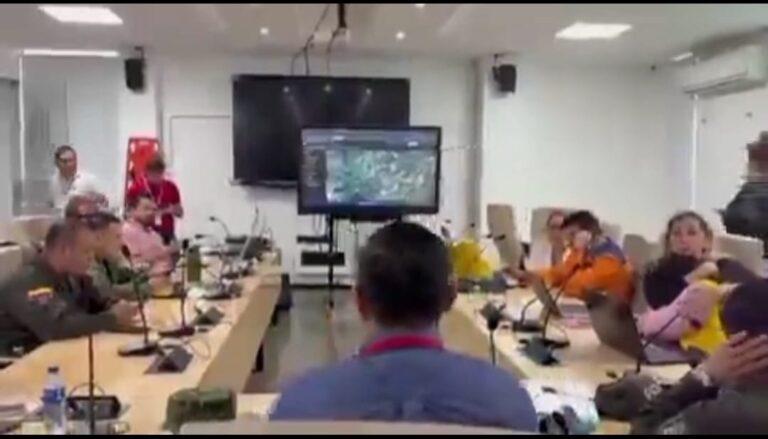Momento en el que autoridades confirman que no hubo sobrevivientes en siniestro aéreo del Catatumbo