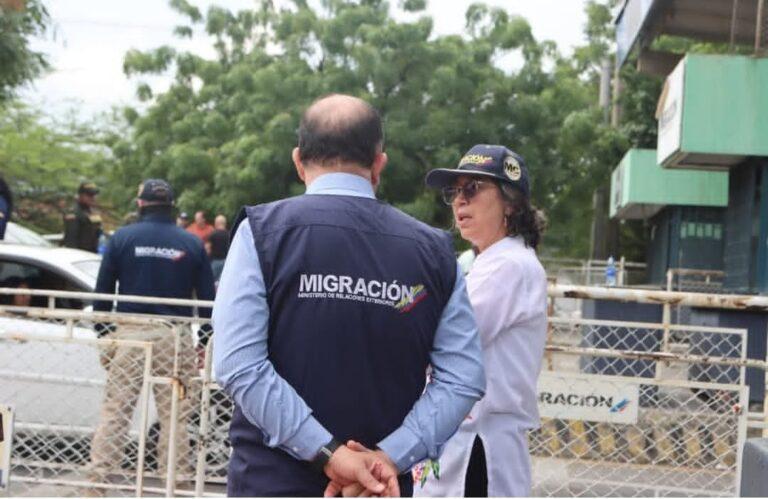 Directora de Migración Colombia visitó el puente Simón Bolívar