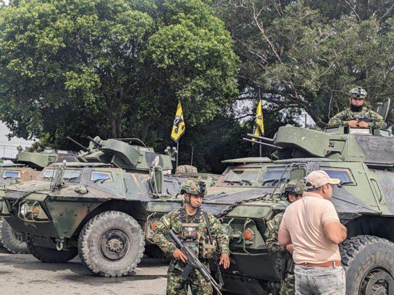 Fuerte presencia militar en La Parada