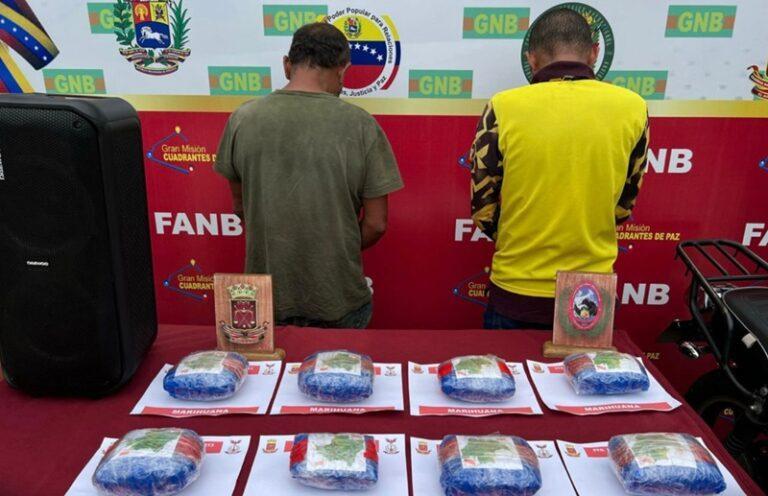Detenidos en Guarumito con más de 4 kilos de presunta marihuana en una corneta