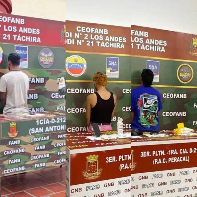 Llevaban droga en un envase de crema, un paquete de toallas húmedas y en bolsillos