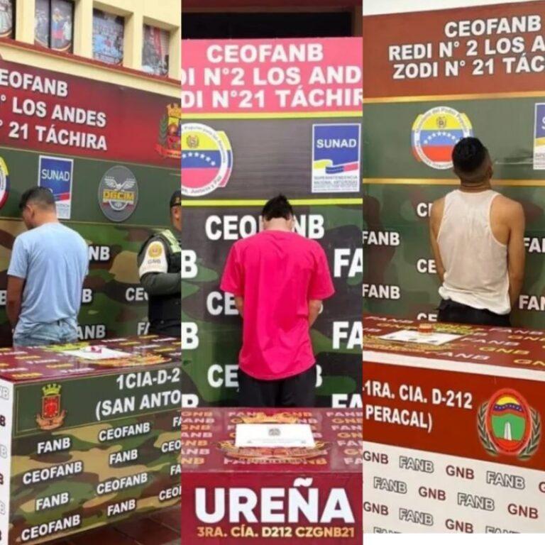 Tres casos de microtráfico en frontera