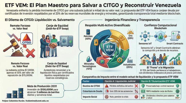 El ETF “ Venezuela Energy & Minerals” (VEM): como sacar al país del default y salvar a Citgo