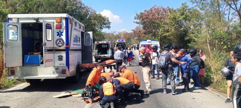 Colisión deja cuatro lesionados en el sector Pico de Nariz en el municipio Lobatera