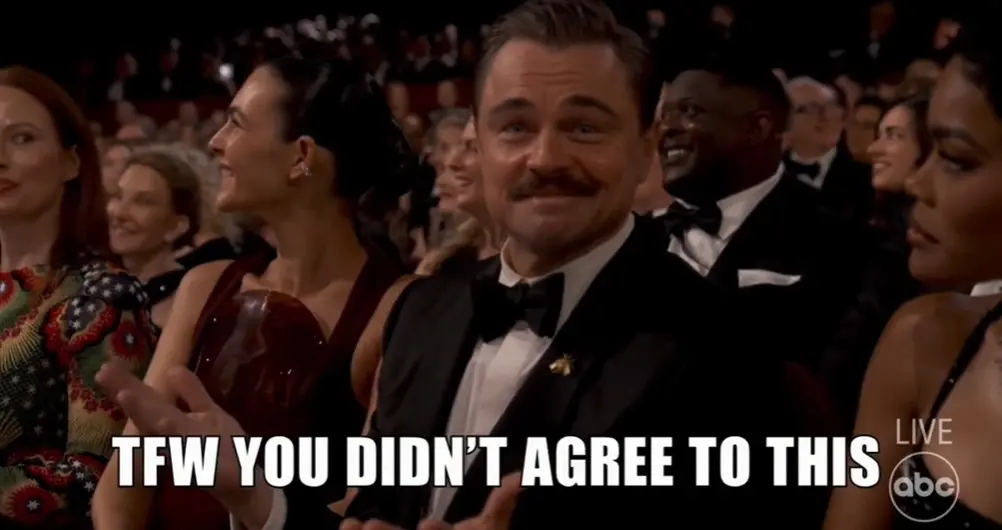 Leonardo DiCaprio crea un nuevo meme en vivo durante la ceremonia de los Oscar 2025