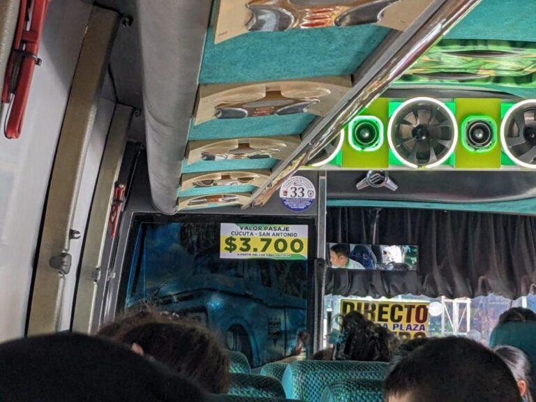 Avisos con el aumento del pasaje ya en unidades de la ruta San Antonio – Cúcuta
