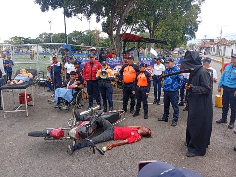 Escenifican accidentes de tránsito para concienciar a los ureñenses