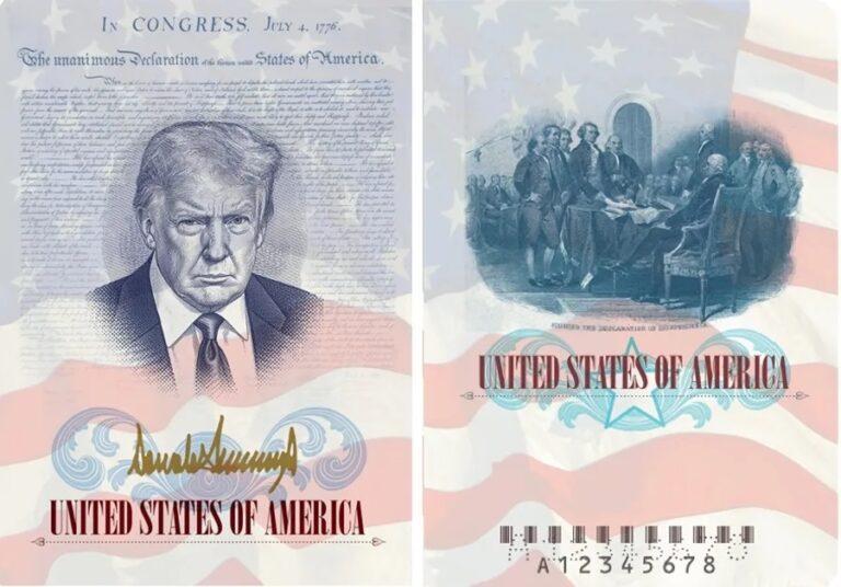 Imagen de Trump aparecerá en edición limitada de pasaportes por los 250 años de EE.UU.