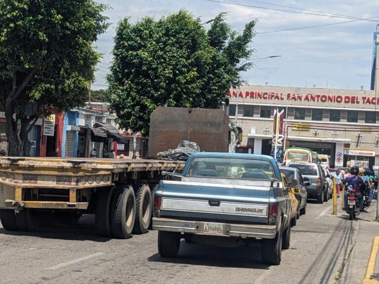 Congestionada la avenida Venezuela
