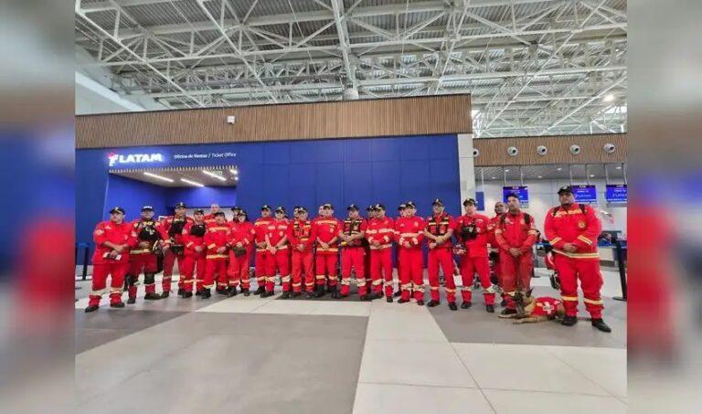 Los bomberos voluntarios de Perú se suman a tareas de rescate
