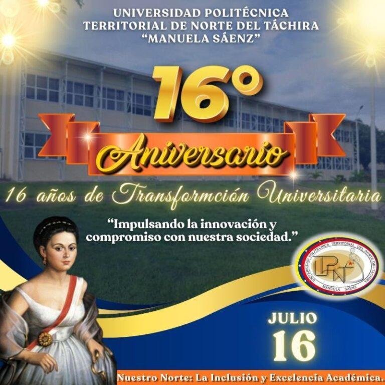 Universidad PTNT Manuela Sáenz arriba a 16 años de labor formativa