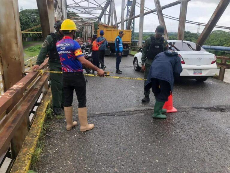 Guanare | Inspección técnica detecta fallas estructurales severas en el puente sobre el río Guanare