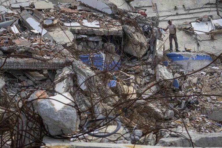 28% de los escombros han sido retirados de zonas afectadas por terremoto