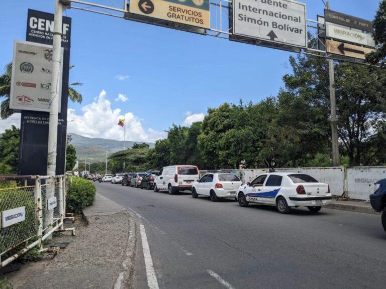 Así luce el tránsito binacional este 8A