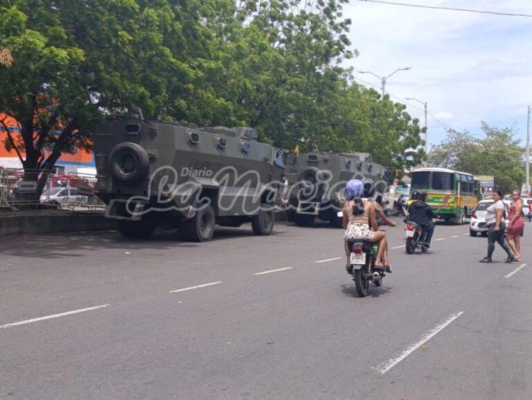 Despliegue militar en La Parada