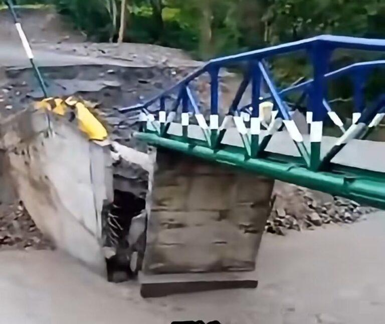 Portuguesa | Colapsa puente a menos de 72 horas de su inauguración por intensas lluvias
