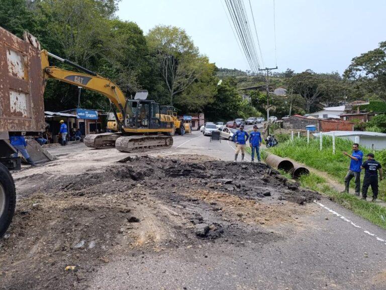 Así avanzan los trabajos en la vía Capacho – San Antonio